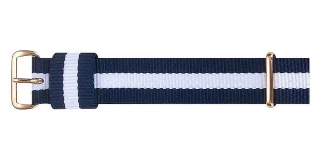 LEONIDAS Nato нейлоновый ремешок для наручных часов ремень с металлической пряжкой ремешок для часов для женщин и мужчин cinta 13 14 17 18 19 20 мм Relojes Hombre - Цвет ремешка: Rose Gold 6