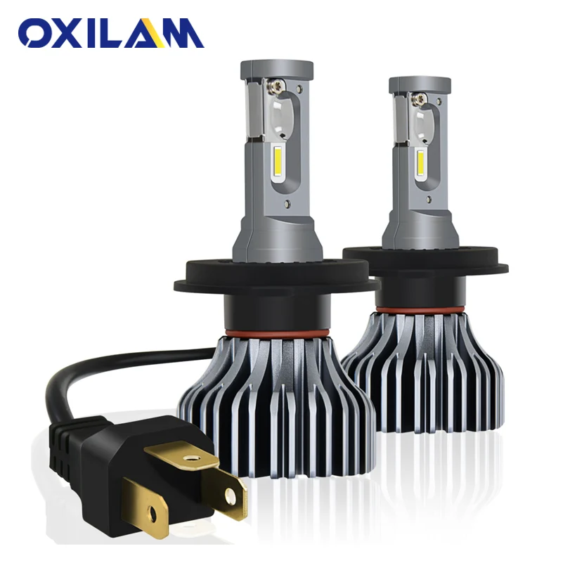 

OXILAM LED H4 Auto Car Headlight 9000LM 6000K White Fanless Headlamp Canbus 9003 H4 Led High Low Beam Light Bulbs 40W DC 12V 24V