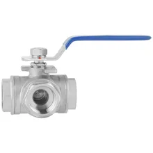 1 pc шаровой клапан из нержавеющей стали трехходовой клапан SUS304 трубчатый клапан трехходовой T-Тип внутренняя резьба " DN25