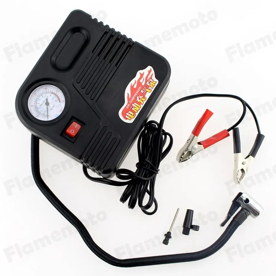 

UNDEFINED Universal Car Motorcycle Motor Bike Compact Mini Tyre Air Compressor Inflator Pump for Small Vehicles Electric Bike