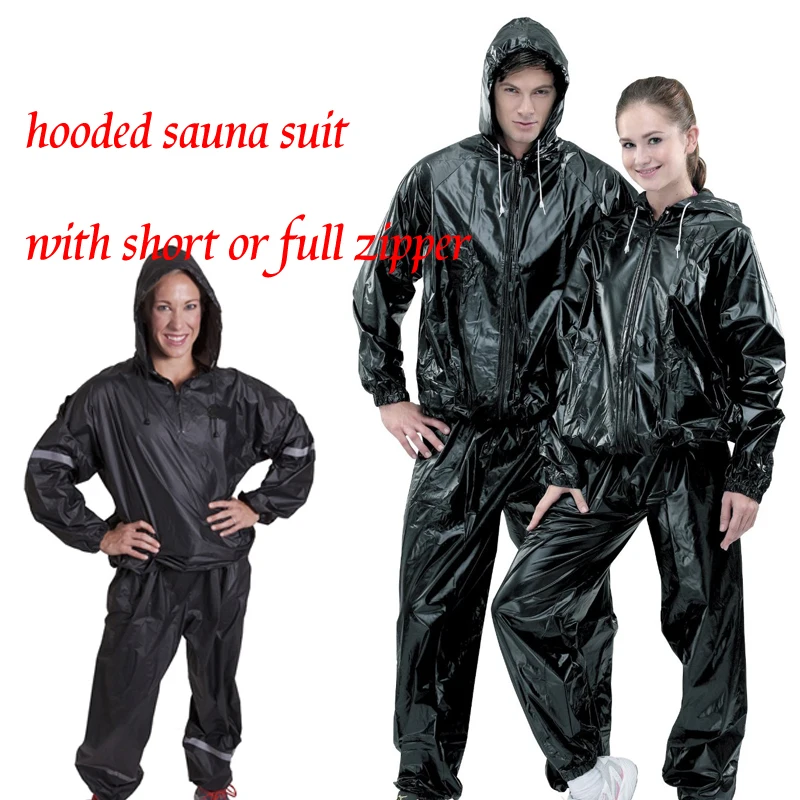 One set Heavy Duty PVC Sauna Suit loss weight Exercise Gym Fitness