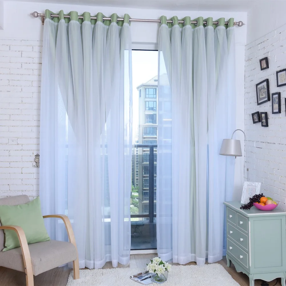 2017 Blinds Modern Solid Olive Green Window Blackout