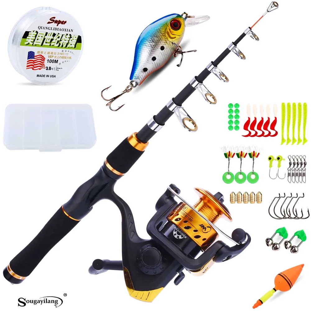 Buy Sougayilang165cm Kids Fishing Rod Combos With