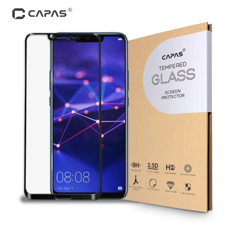 For Huawei Mate 20 lite Tempered Glass Screen Protector 9H 2.5D Full Covered Toughened Protective Film LCD Guard | Мобильные
