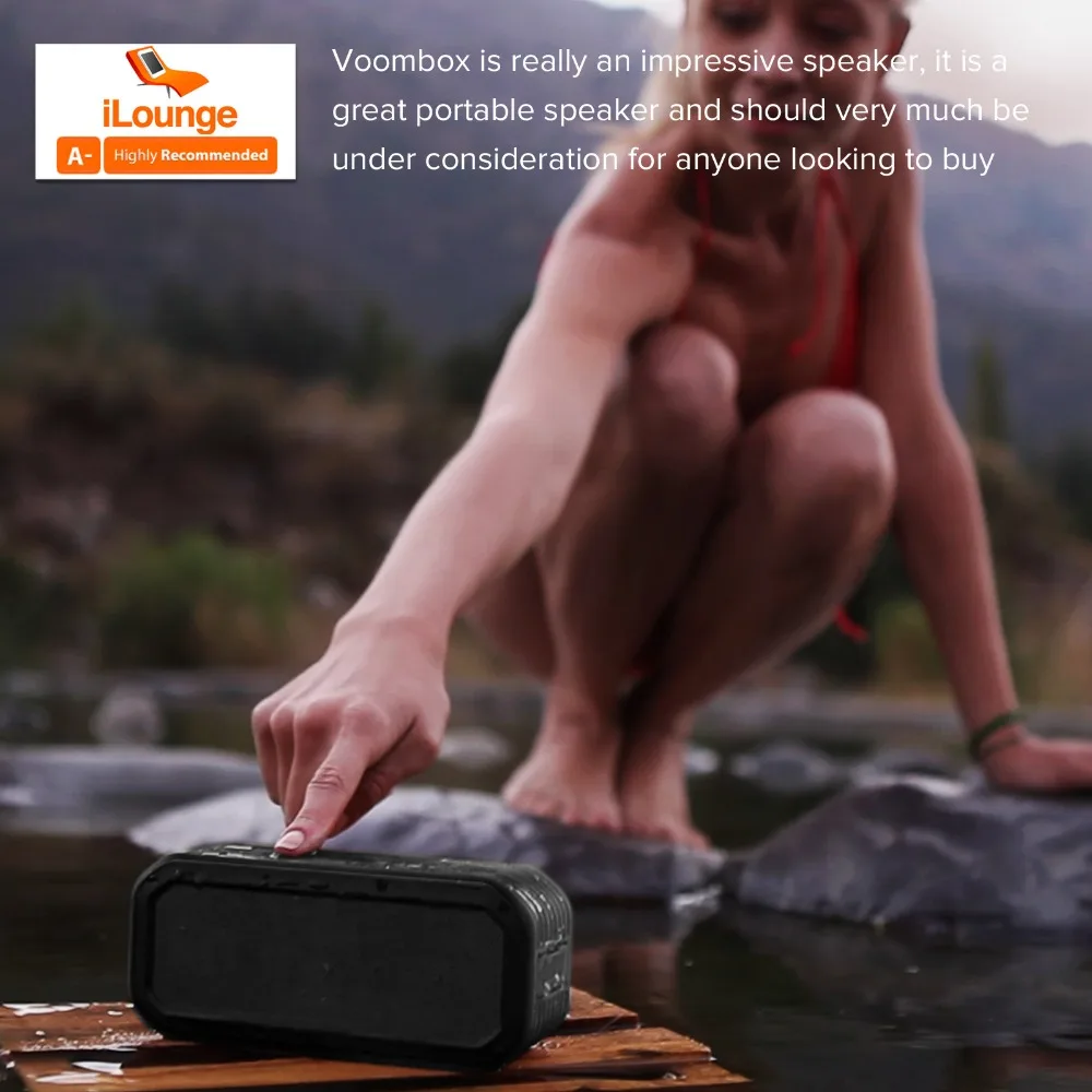 Divoom Voombox-Открытый Водонепроницаемый bluetooth колонки выход в 15 Вт и 12 часов воспроизведения(черный