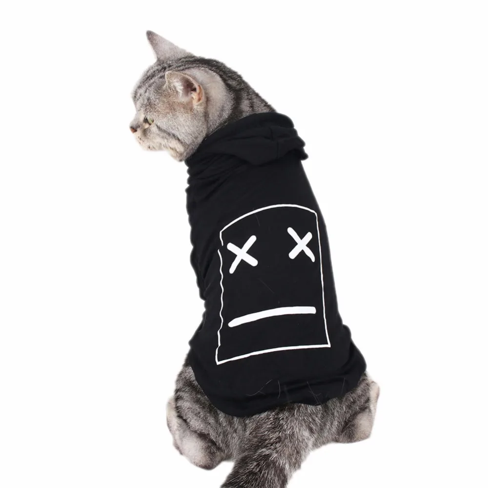 Одежда для маленьких кошек кофта с капюшоном котенком одежда костюм домашних