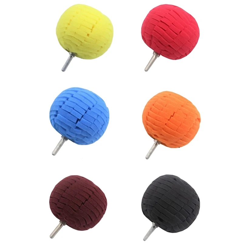 

3 Inch Buffing Ball Finishing Pad Buff Polish Pad Buffer For Car Polishing Polisher Colorful Auto Tools Polishing Buffer Waxin