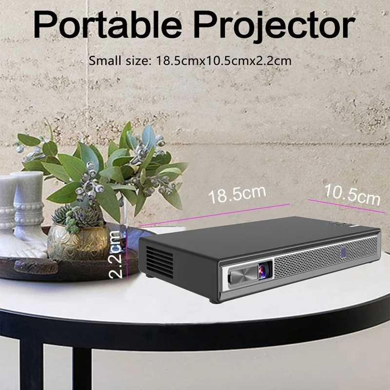 Smartldea Full HD 4K 3D проектор батарея Android 6,0 WiFi светодиодный DLP Smart Proyector с зумом, авто Keystone, Bluetooth, Airplay