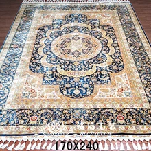 5,5 'x8' Восточные ручной работы шелковые ковры персидский дизайн небольшие ковры из шелка для дома