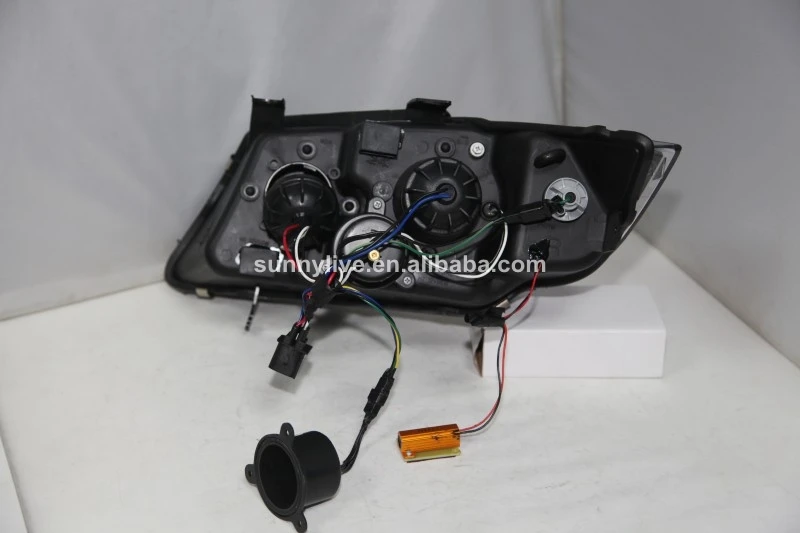 Для BMW E90 330I 320I 318i Led Ангельские глазки фар с HID комплекта 2005 2008 год JY|Фара для авто в