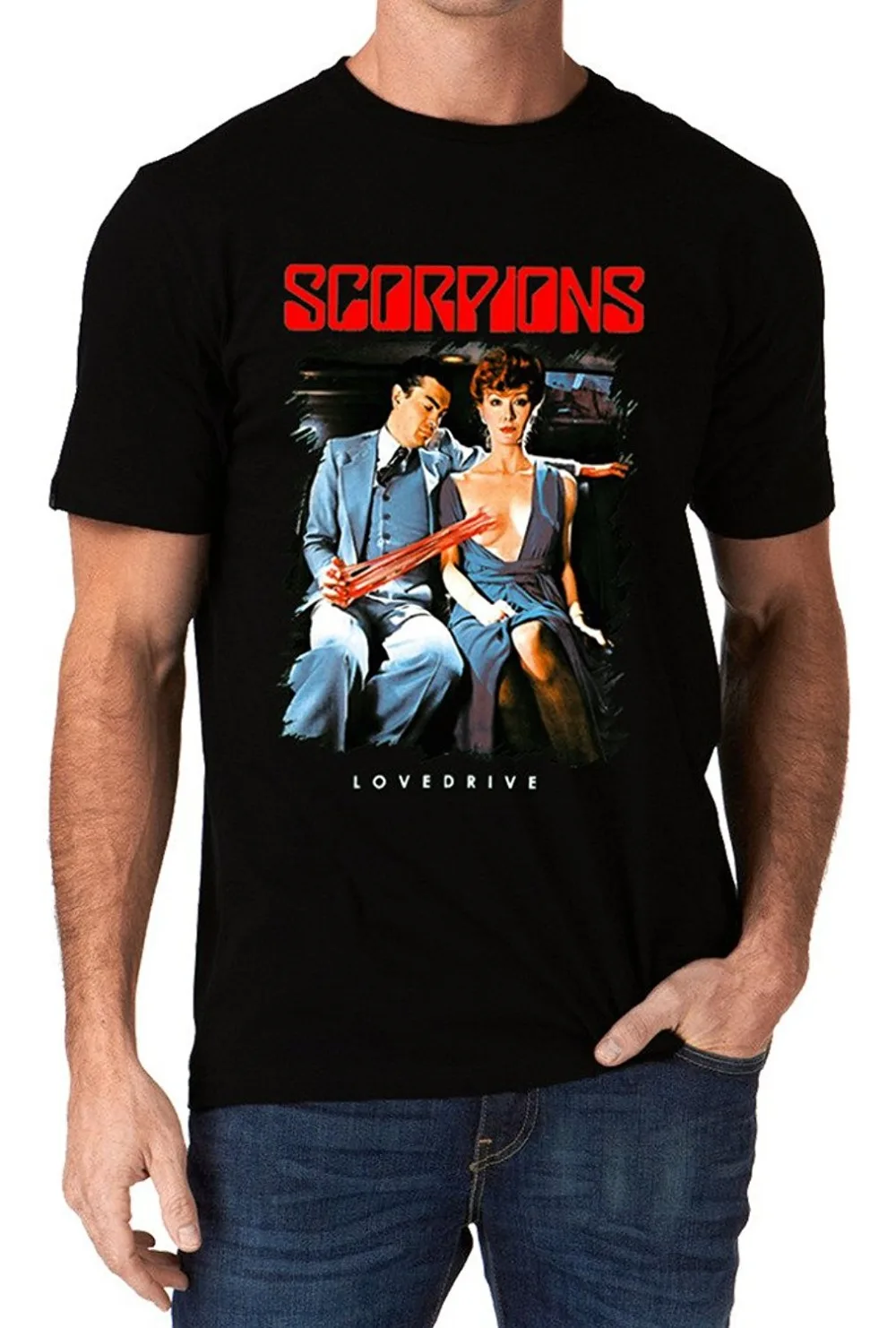 Scorpions Lovedrive Rock Metal Band Logo Men's T Shirt Men's T Shirts ...