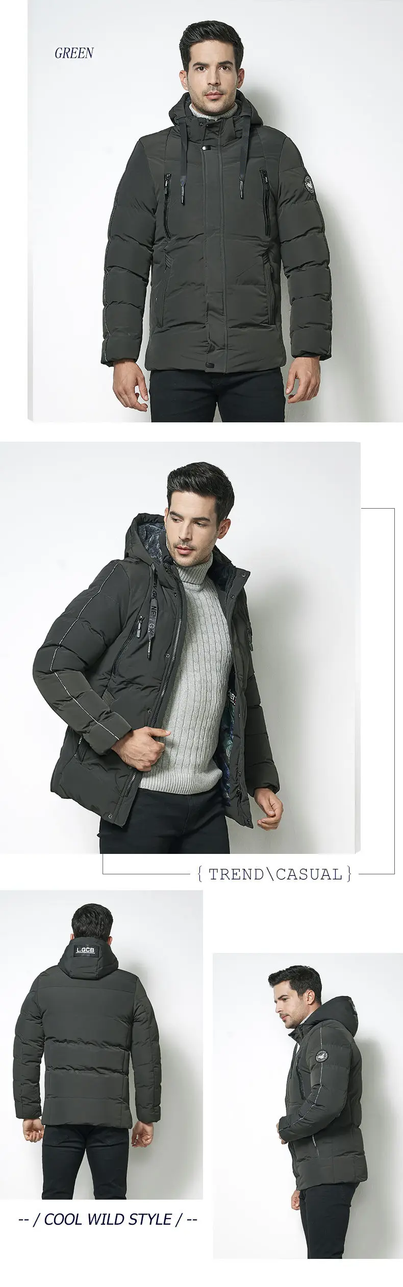 MuLS 5XL Parka Men 2019 Winter Warm Thick Cotton Jacket Parkas Men Fleece Hooded Coats Fashion Business Casual Jackets Outerwear 08