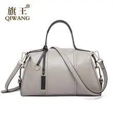 Qi Wang2016 new high-quality fashion luxury brand sheepskin fold counter genuine leather bag, famous brand women