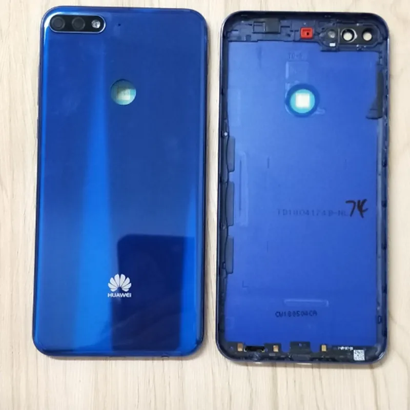 Для huawei Y7 /Y7 Pro/Y7 Prime лицевая пластина для ЖК-дисплея рамка Передняя средняя рамка Корпус Батарейная дверь задняя крышка Корпус чехол