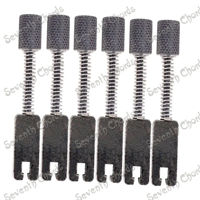 

6 Pcs Black Bridge Saddle for Headless Guitar Accessories Guitar PARTS