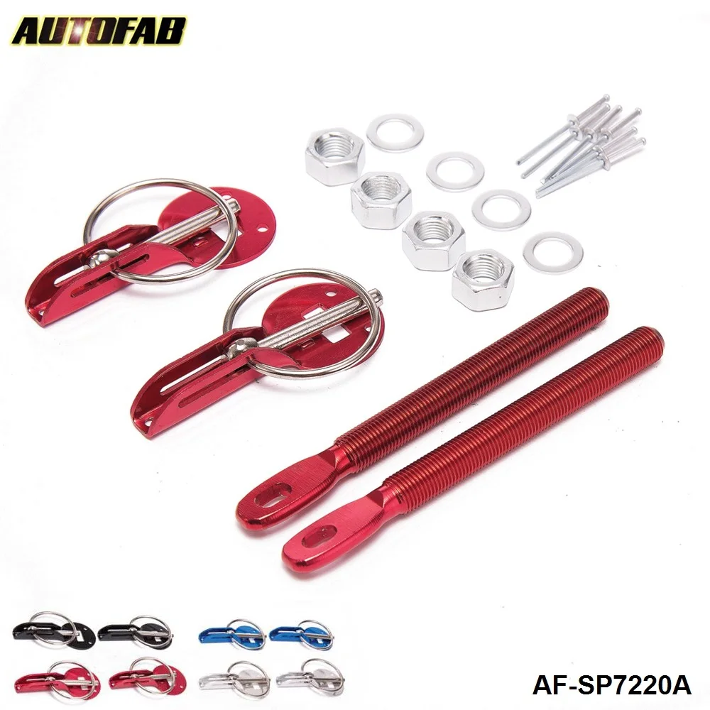 AUTOFAB - 10PCS/LOT Engine Hood Lock Red,Silver,Black,Blue For Honda INTEGRA TYPE-R/-X/S/IS DC5/ACURA RSX K20A AF-SP7220A