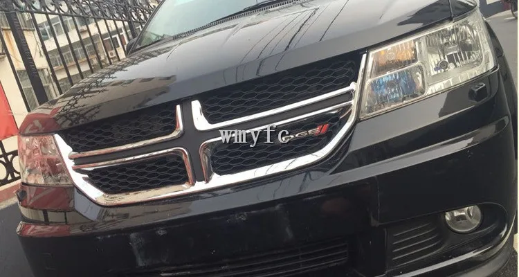 ABS передняя решетка сетки Гриль Крышка для Dodge Journey 2012 2013 2014 2015 2016 автомобильные