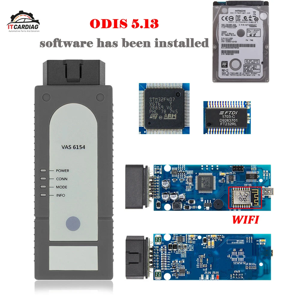 

VAS 6154 ODIS V5.1.5 ODIS V5.1.3 VAS6154 WIFI For Audi/Skoda Better Than VAS5054 With HDD ODIS Software Installed Support UDS
