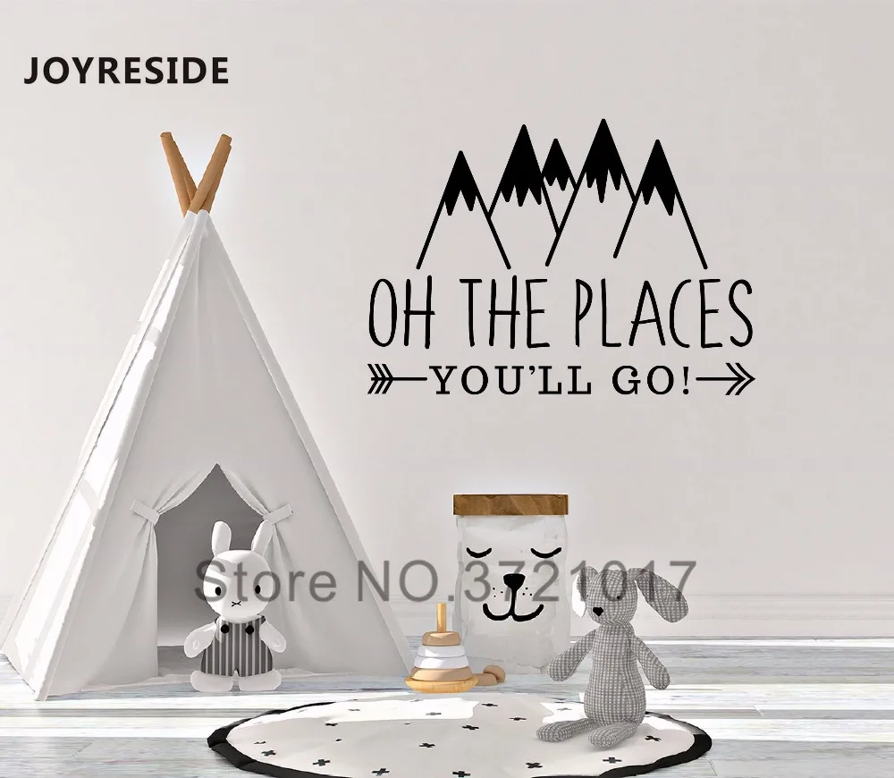 Виниловая наклейка на стену The Places You Go XY019 | Дом и сад