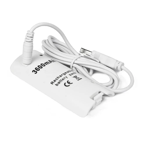 OSTENT White 3600mAH Rechargeable Battery Charger Cable for Nintendo Wii Remote Controller|cable for|cables chargercable white |