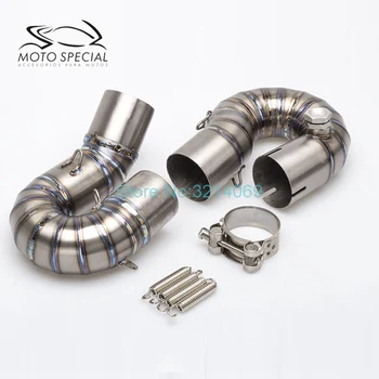 

CBR1000RR Full Exhaust System Motorcycle Middle Link Pipe 2008-2014 Stainless Steel&Titanium Alloy Connect Pipe Slip-on Joint