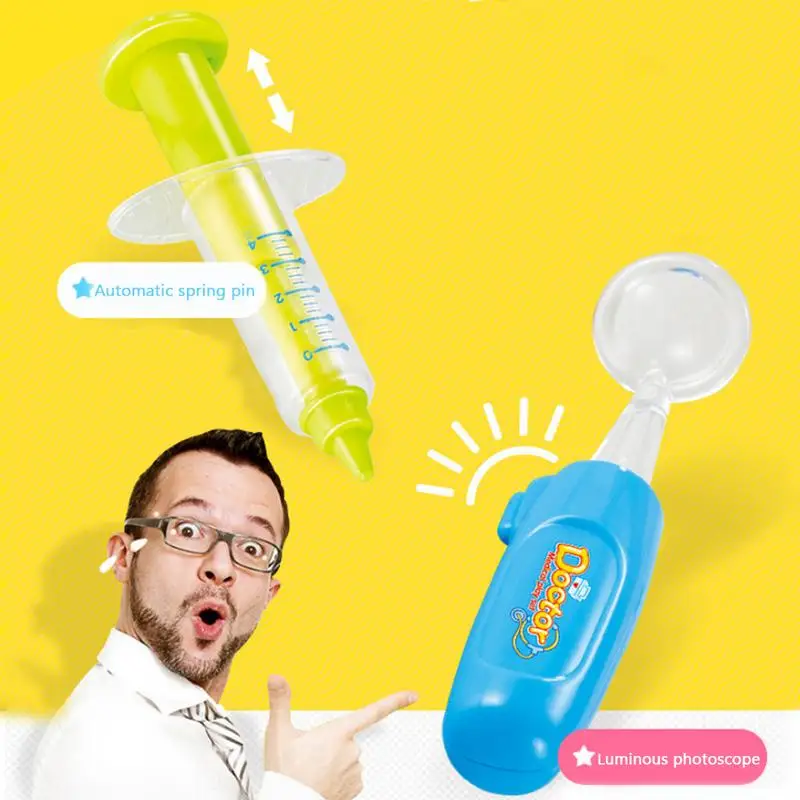 Simulazione Elettrica Elettrocardiogramma Medico Kit Giochi di imitazione Stetoscopio Scatola della Medicina Set Giocattolo Trolley Per I Bambini Nuovo