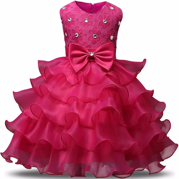 Одежда для новорожденных девочек на первый День рождения; дизайнерское детское платье; рождественское платье-пачка для маленьких девочек; бальное платье подружки невесты - Цвет: M