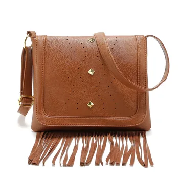 

071817 new hot female small shoulder bag lady mini tassel flap bag