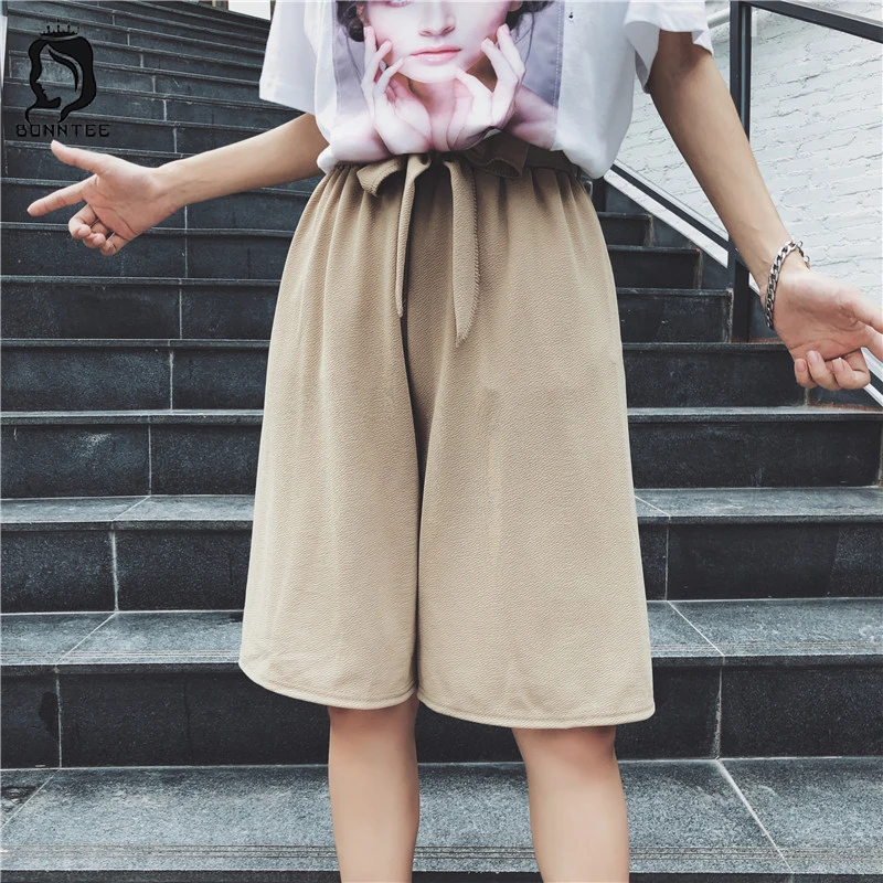 Aliexpress.com : Buy Short High Waist Korean Style Solid Loose Women