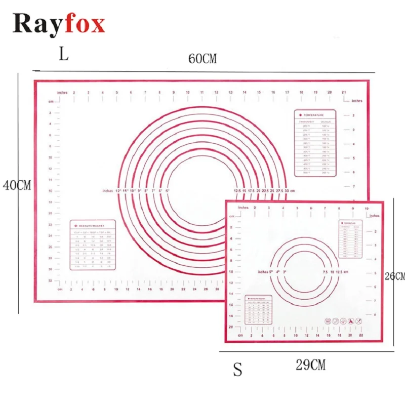 Кухонные гаджеты 40*60 см Платиновый силиконовый коврик для замеса теста для пиццы коврик для клецки коврик антипригарные плиты инструменты для выпечки