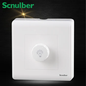 

86mm white surface mount hotel light led wall Dimmer Switch