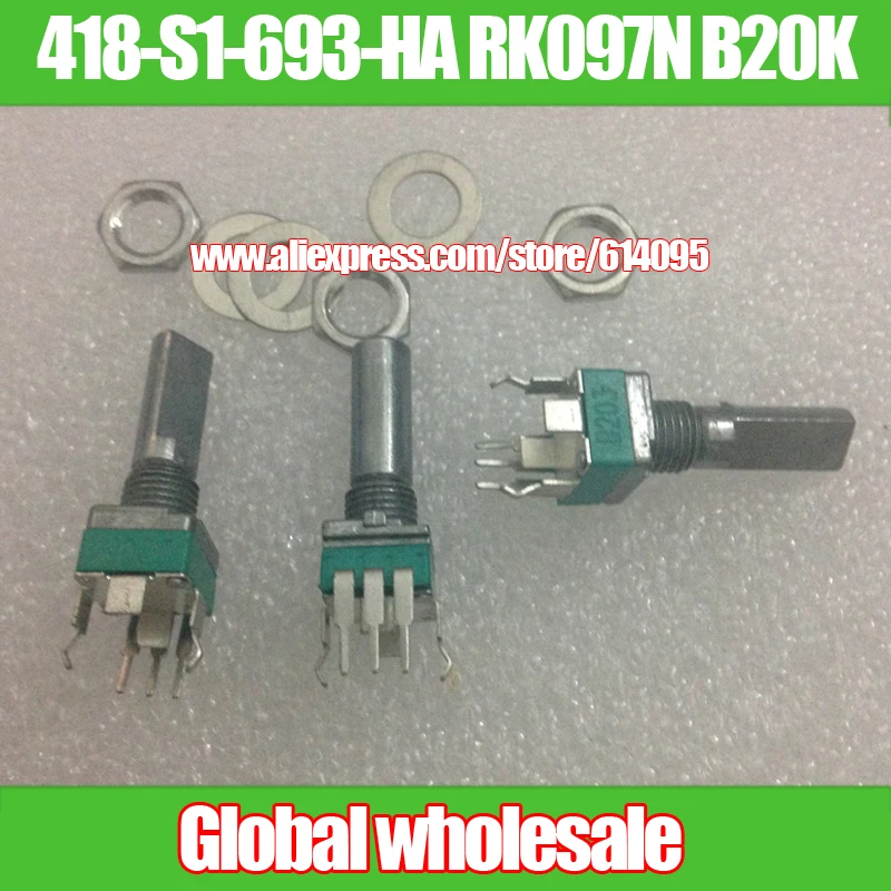 Вертикальный потенциометр B20K 3 шт. 418 S1 693 HA RK097N для Pioneer/длина ручки 20MMF без