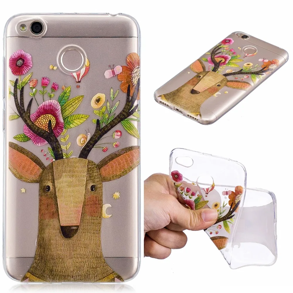 Phone case for xiaomi redmi note 5 soft TPU case for xiaomi redmi 4x 4A 5 5A 5X full cover case for redmi note 4x 5 5a   (23)