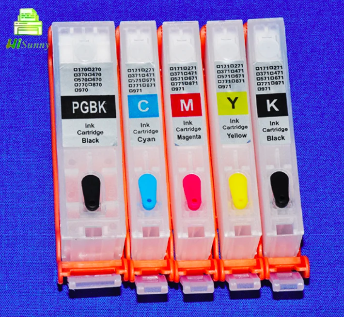 2 комплекта PGI-870 CLI-871 для Canon PIXMA MG5780 MG6880 TS5080 TS6080 TS8080 MG57 PIXMA MG7780 пустой чернильный картридж с чипом