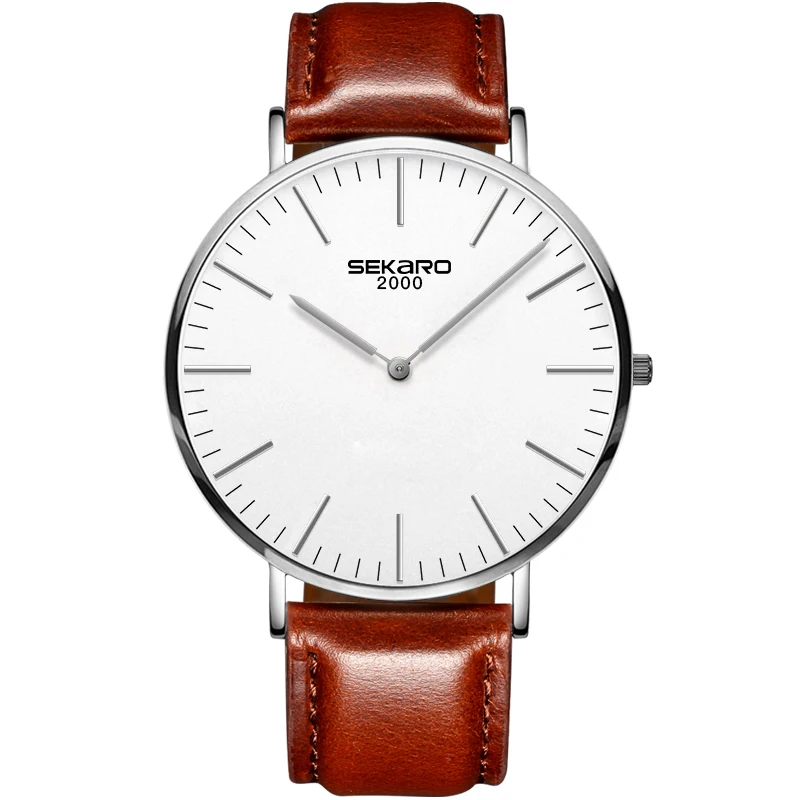 

SEKARO 1605 Switzerland watches men luxury brand Simple Style Women Watches Clock Quartz Wristwatches For Gift