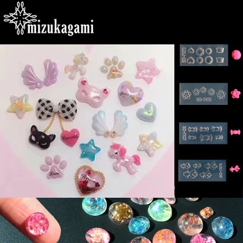 

1pcs UV Resin Jewelry Liquid Silicone Mold Goldfish Heart Sugar Resin Charms Molds For DIY Intersperse Decorate Making Jewelry