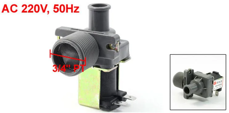 

Washing Machine Spare Part 2 Pin Terminals 90 Angle Water Inlet Solenoid Valve