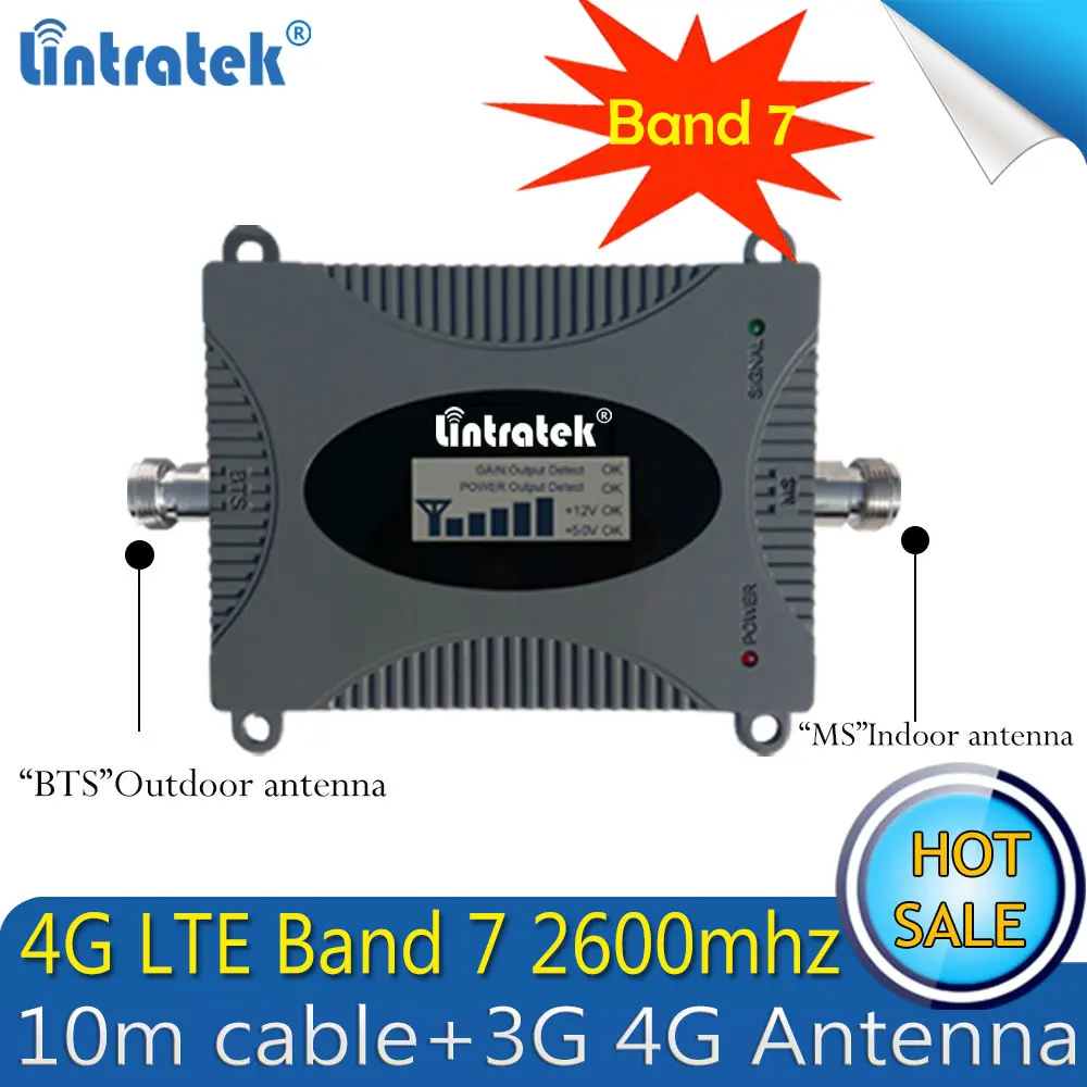  4G LTE 2600MHz Cellular Signal Booster Band 7 FDD 2600 Repeater 4G Antenna Cellular Smartphone Sign