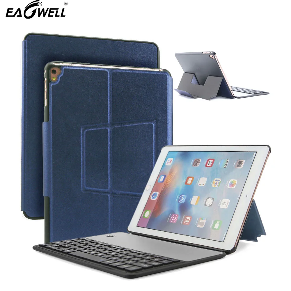 

Eagwell PU leather + PC Bluetooth keyboard Smart Case For iPad Air / Air 2 / Pro 9.7 2017 / New iPad 2017 2018