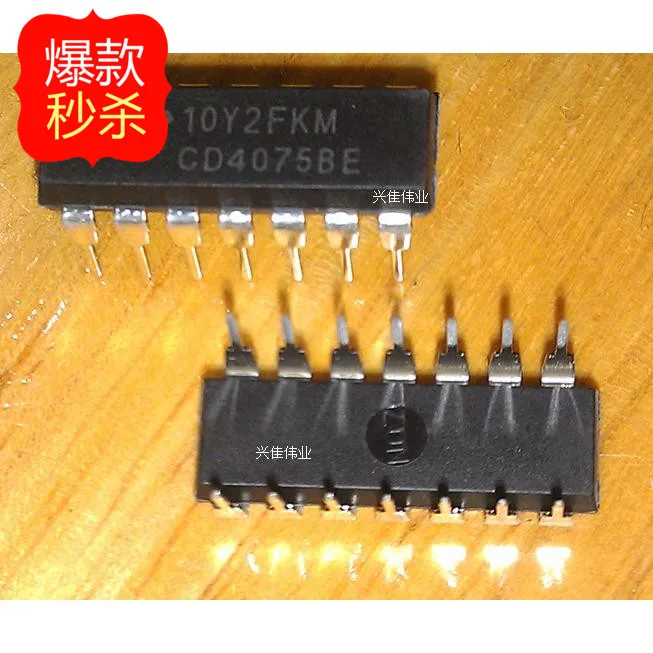 

10PCS New CD4075 CD4075BE DIP14 IC package Gates and Inverters