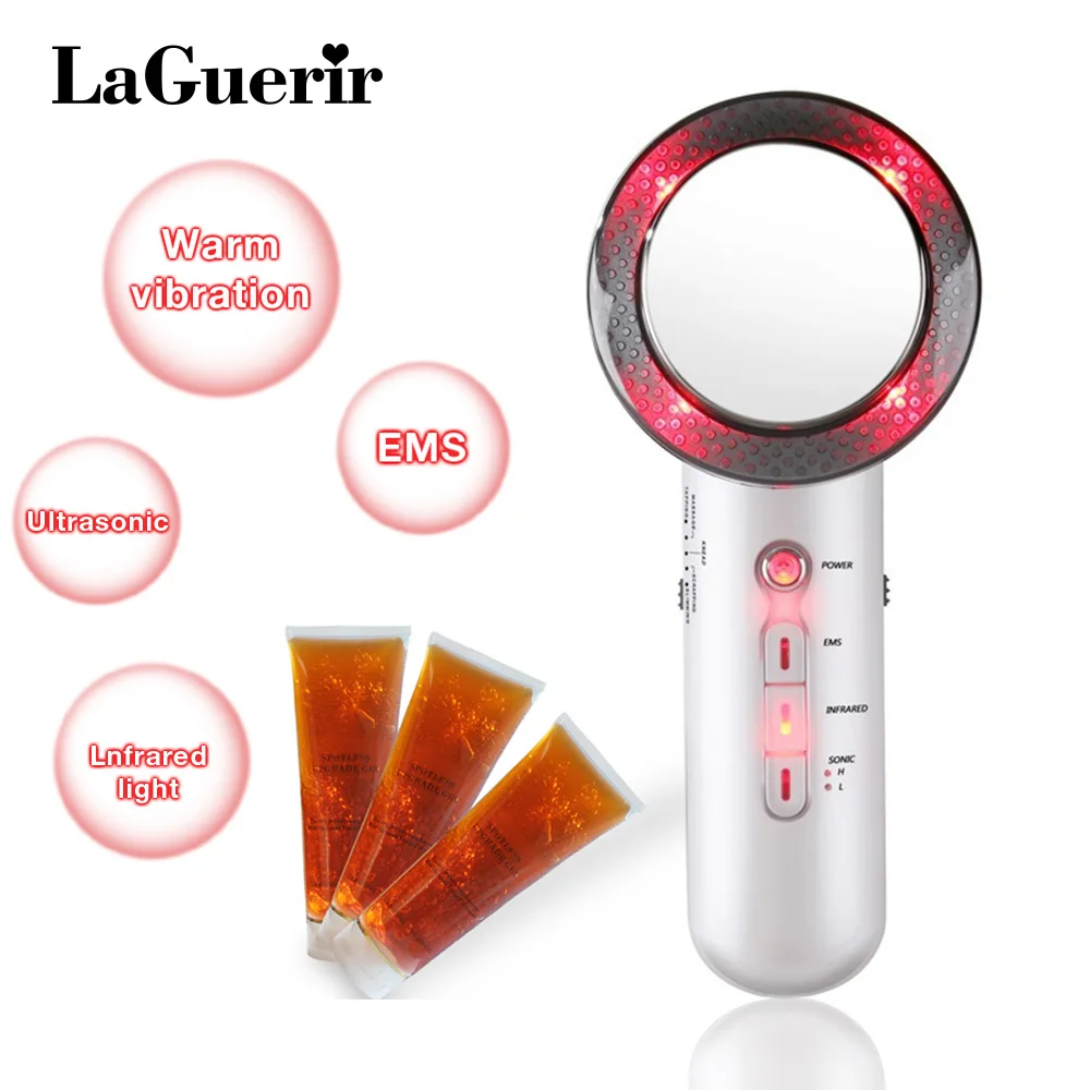 

6 In 1 EMS Ultrasonic LED Cavitation Galvanic Ultrasound Body Slimming Infrared Weight Lose Therapy Massager Facial Machine