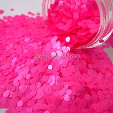 2 мм неоновый розовый горошек Блеск/Дизайн ногтей Craft