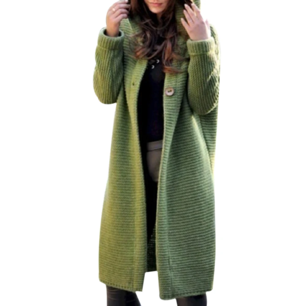 long hooded cardigan plus size