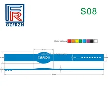 100 шт./лот S08 стиль LF 125 кГц Регулируемый силиконовый браслет rfid/браслет/ID карты с TK4100 EM4100 чип для контроля доступа