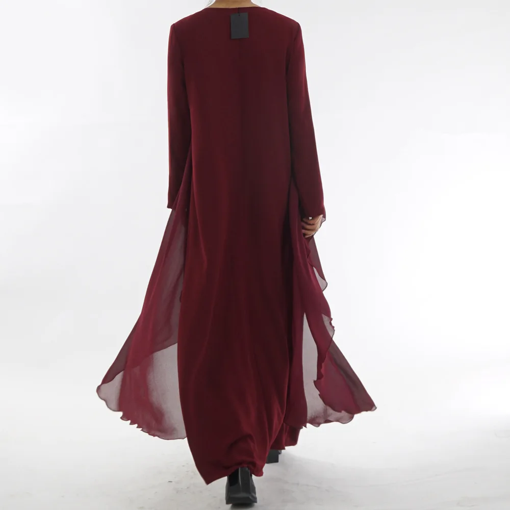 Роскошный Femme кимоно кафтан платье из Дубая исламский, мусульманский платье Абайи Восточный халат из марокена Катар, Оман, Турция, 2 вещи в