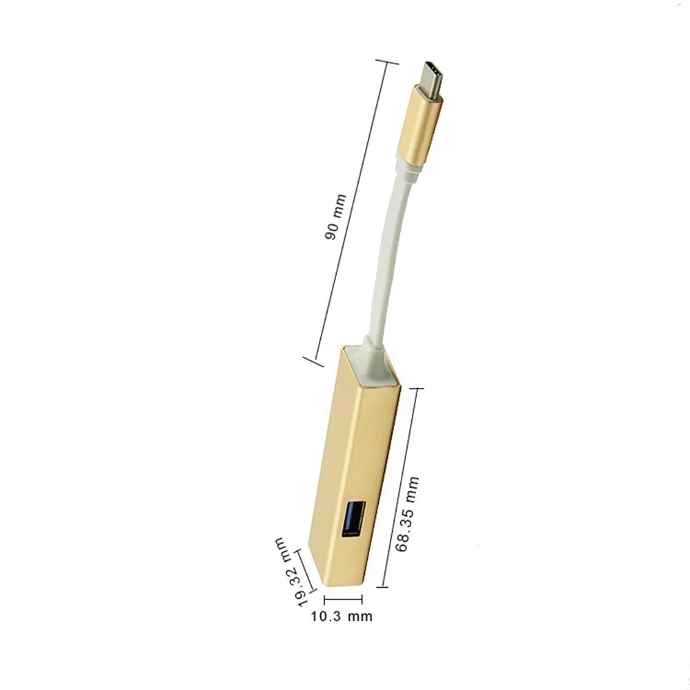USB 3.0 Hub Type C To HDMI 3 Ports USB Splitter High Speed Hub Computer Accessories With USB-C Power Connector For MacBook 