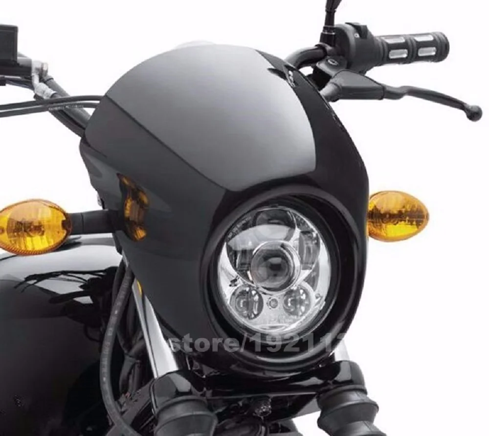 Для Harley Davidson Street 750 светодиодные фары 5 3/" Лампа светодиодная фара для мотоцикла от H4 Led 5,75 дюймов для Sportster 883 в горошек