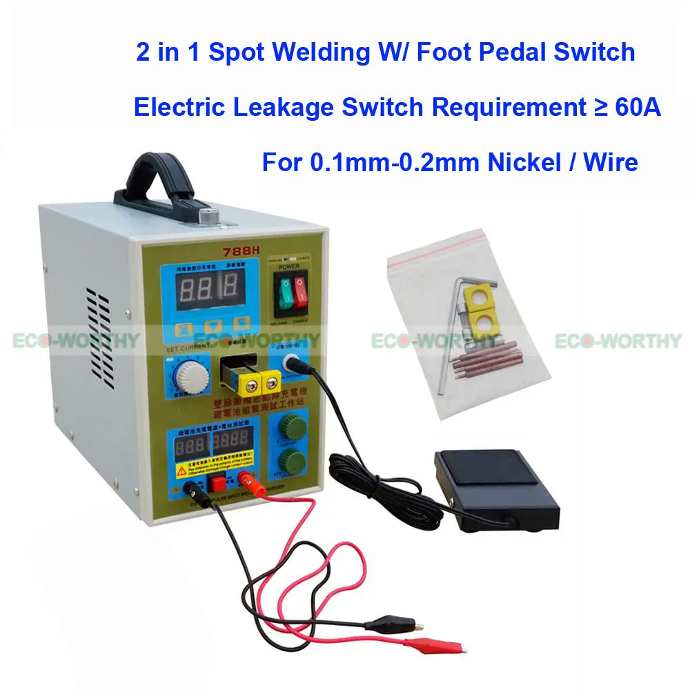 

2 in 1 18650 788H Spot Welding Welder Soldering Machine Battery Charger 220V New