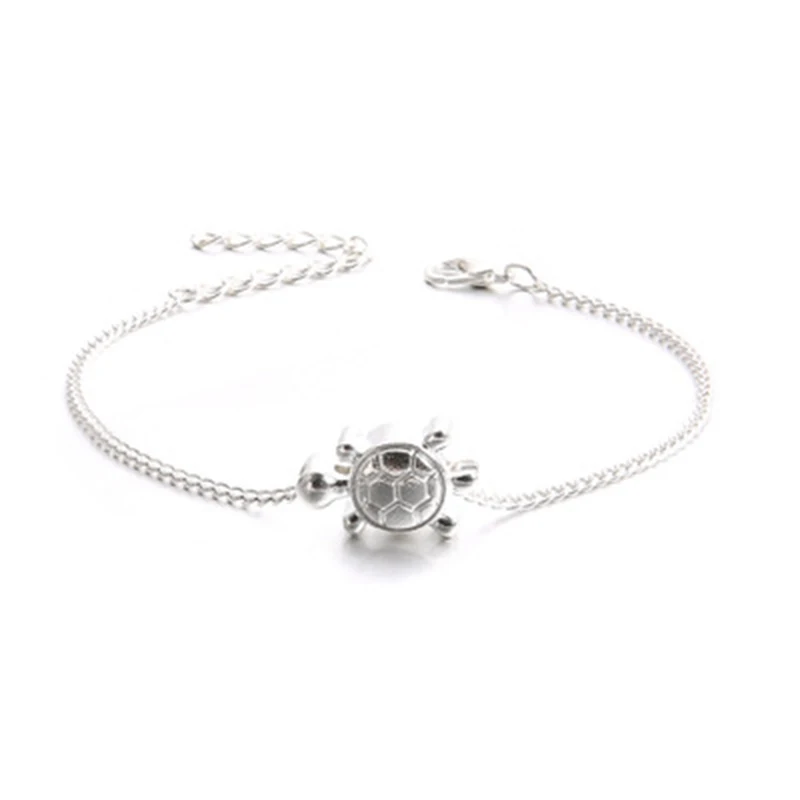 Qevila Bohemian Summer Beach Turtle Jewelry Ankle Bracelets Sexy Turtle Pendant Anklets For Women Sandals On the Leg Chain Foot  (1)