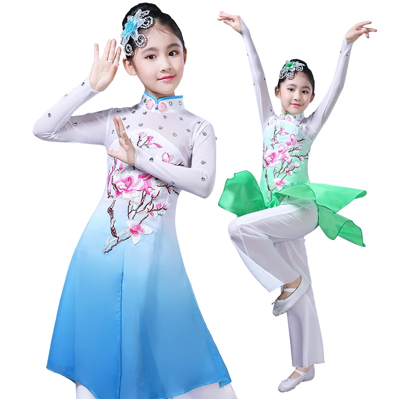 Новый стиль Hanfu в китайском стиле Детские классические костюмы народного танца